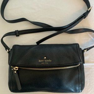 Kate Spade Leather Crossbody - Black